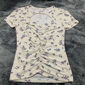 White floral top in the size small